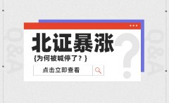 北证暴涨被喊停 今日还能持续吗？