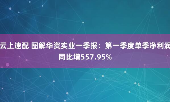云上速配 图解华资实业一季报：第一季度单季净利润同比增557.95%